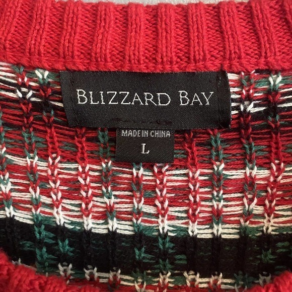 Reindeer Beer Holder Men Large Ugly Christmas Sweater‎ Green Red Drink Holder - Picture 3 of 7